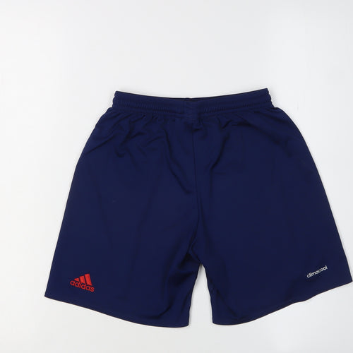 Adidas Boys Blue Football Shorts 9-10 Years Athletic