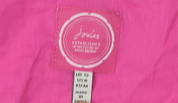 Joules Women's Pink A-Line Sleeveless Dress Size 12