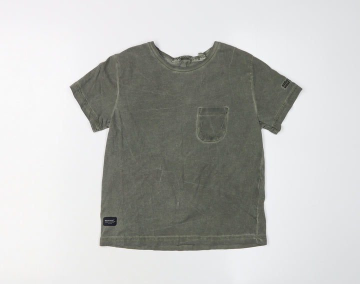 Regatta Grey T-Shirt Unisex Kids 7-8 Years Basic Style