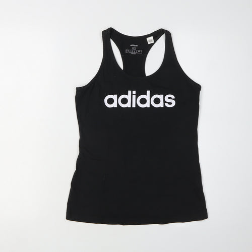 Adidas Women's Black XS Cotton Tank Top - Gym & Training