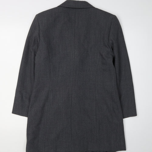 Jacques Vert Womens Grey Wool Blazer Jacket Size 12