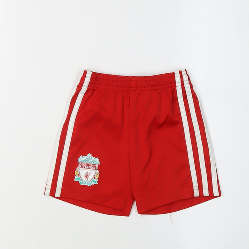 Adidas Red Unisex Baby Sports Shorts 18-24M
