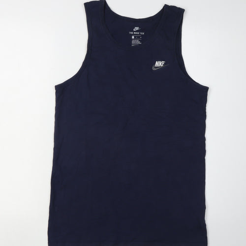 Nike Men's Blue Sleeveless Tank Top Size S