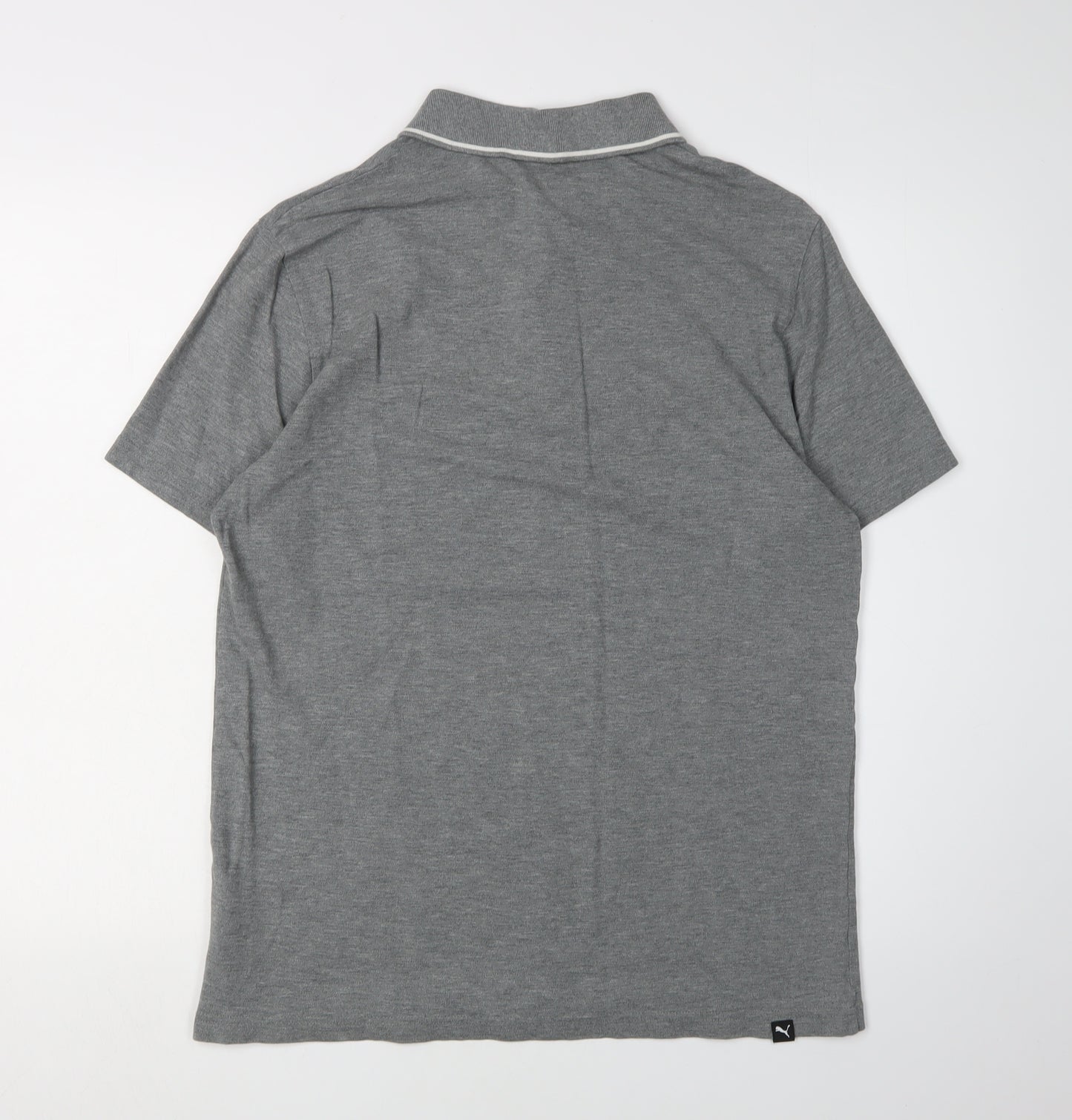 Puma Men's Grey Polo Shirt M