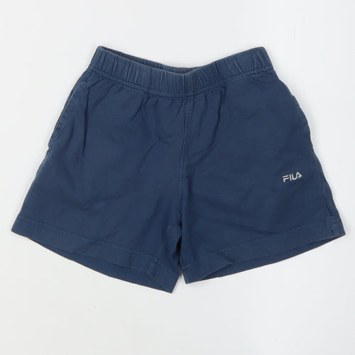 Fila Boys Blue Athletic Shorts, Age 3, Cotton, Summer Activewear