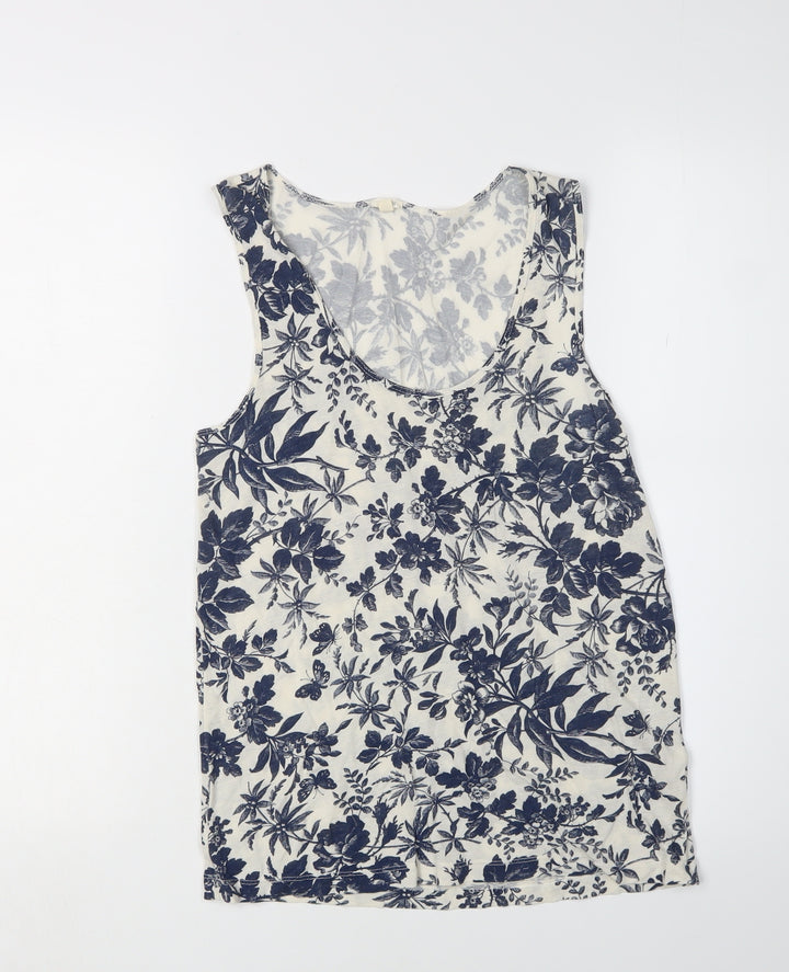 J.Crew Women's Floral Tank Top, XS, Multicoloured Viscose