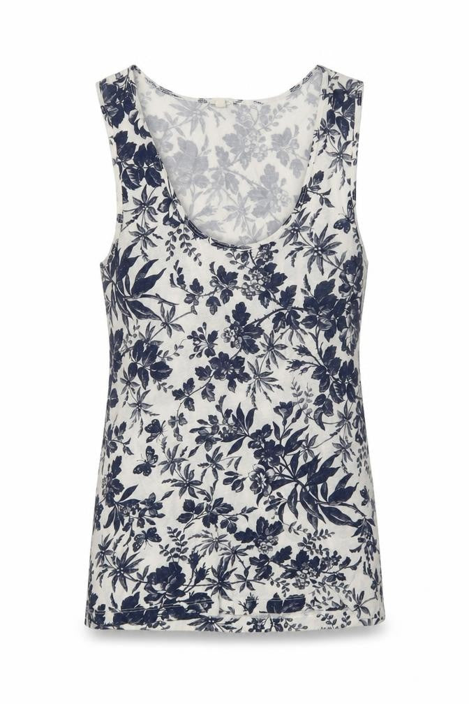 Front view of J.Crew Women's Floral Tank Top, XS, Multicoloured Viscose