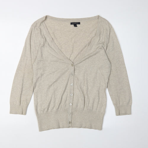 Banana Republic Women's Beige Cardigan, Size L, V-Neck