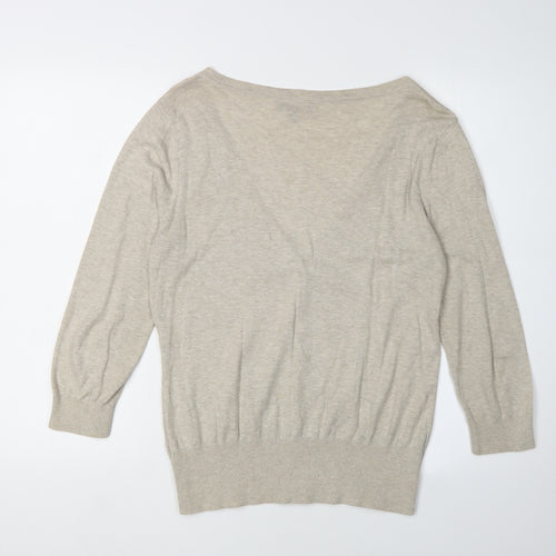 Banana Republic Women's Beige Cardigan, Size L, V-Neck