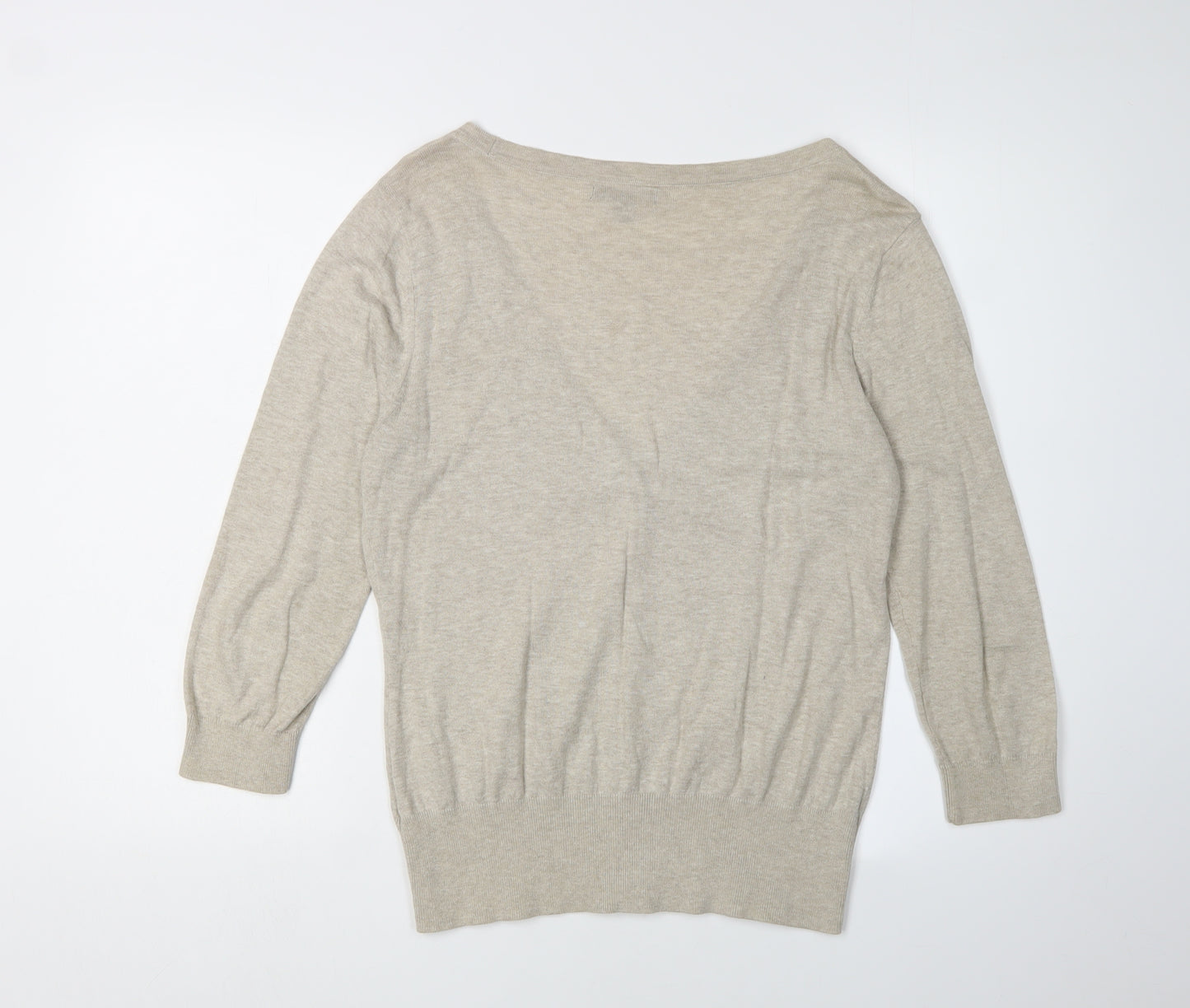 Banana Republic Women's Beige Cardigan, Size L, V-Neck