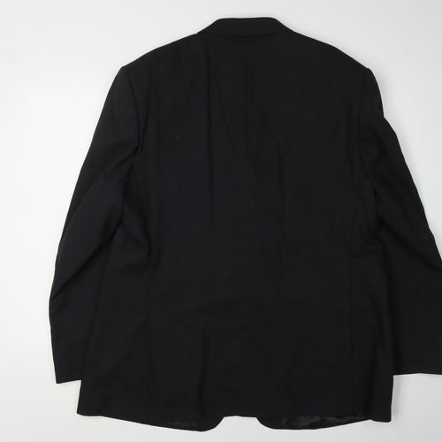 Jeff Banks Men's Black Suit Jacket, Regular Fit 46R