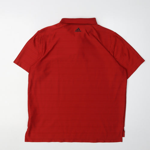 Adidas Boys Red Polo Shirt, 16 Years, Golf Activewear