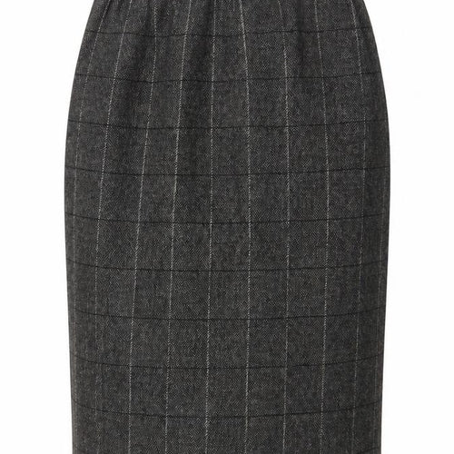 Viyella Women's Grey Pencil Skirt in Size 8 Petites