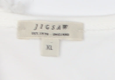 Jigsaw Women's White XL Tank Top Camisole