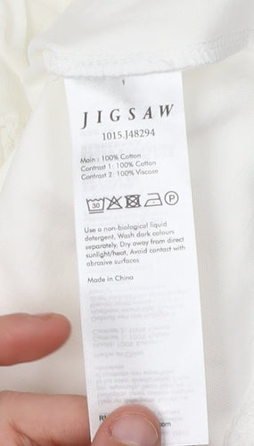 Jigsaw Women's White XL Tank Top Camisole