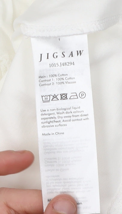 Jigsaw Women's White XL Tank Top Camisole