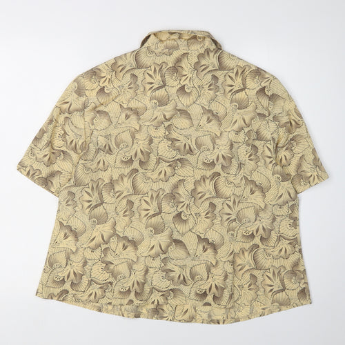 Eastex Women's Beige Floral Blouse Size 18