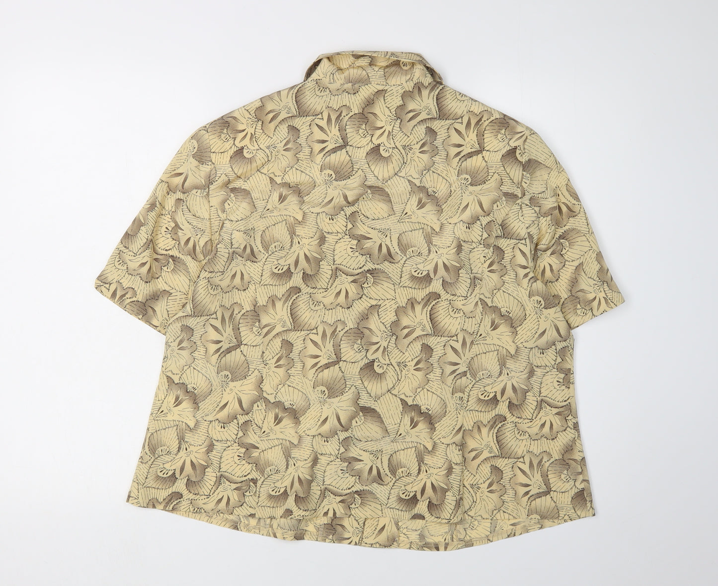 Eastex Women's Beige Floral Blouse Size 18