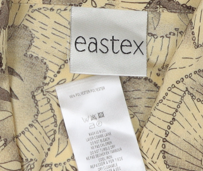 Eastex Women's Beige Floral Blouse Size 18