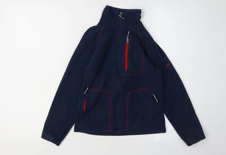 Columbia Boys Blue Track Jacket S Full Zip Outdoor