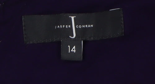 Jasper Conran Women's Black Lace Sheath Dress Size 14