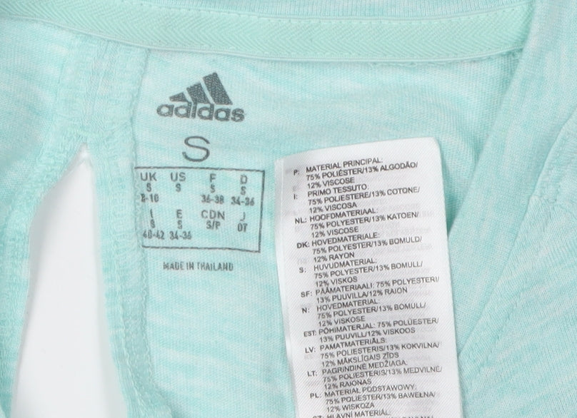 Adidas Women's Blue Active T-Shirt - Size S