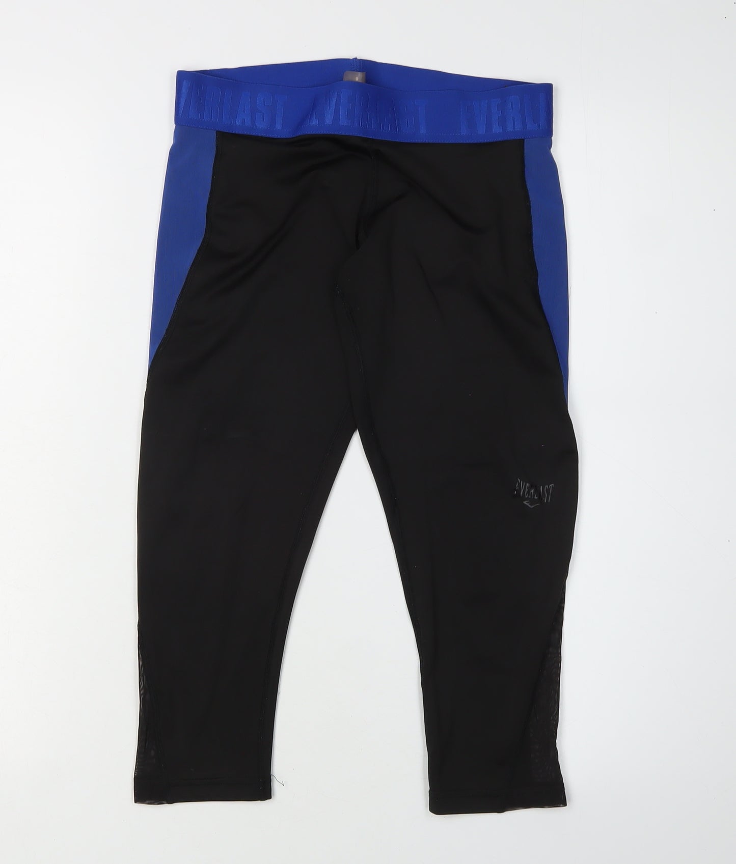 Everlast Women's Black Blue Cropped Leggings Size 8