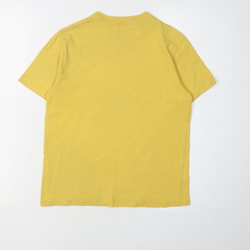 Tommy Hilfiger Boys Yellow Casual T-Shirt M, Short Sleeve