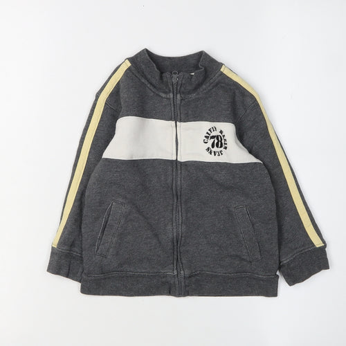 Calvin Klein Boys Grey Full Zip Sweatshirt 4 Years