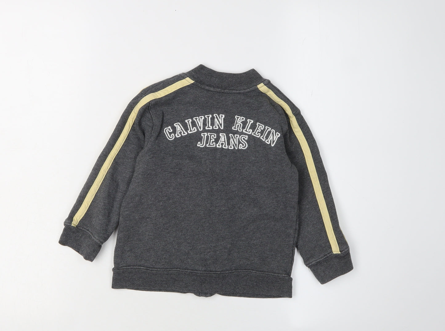Calvin Klein Boys Grey Full Zip Sweatshirt 4 Years
