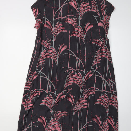 White Stuff Women's Multicoloured Silk Shift Dress Size 12