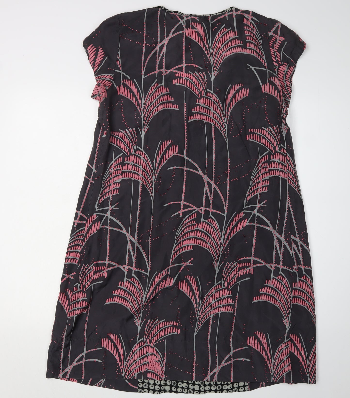 White Stuff Women's Multicoloured Silk Shift Dress Size 12