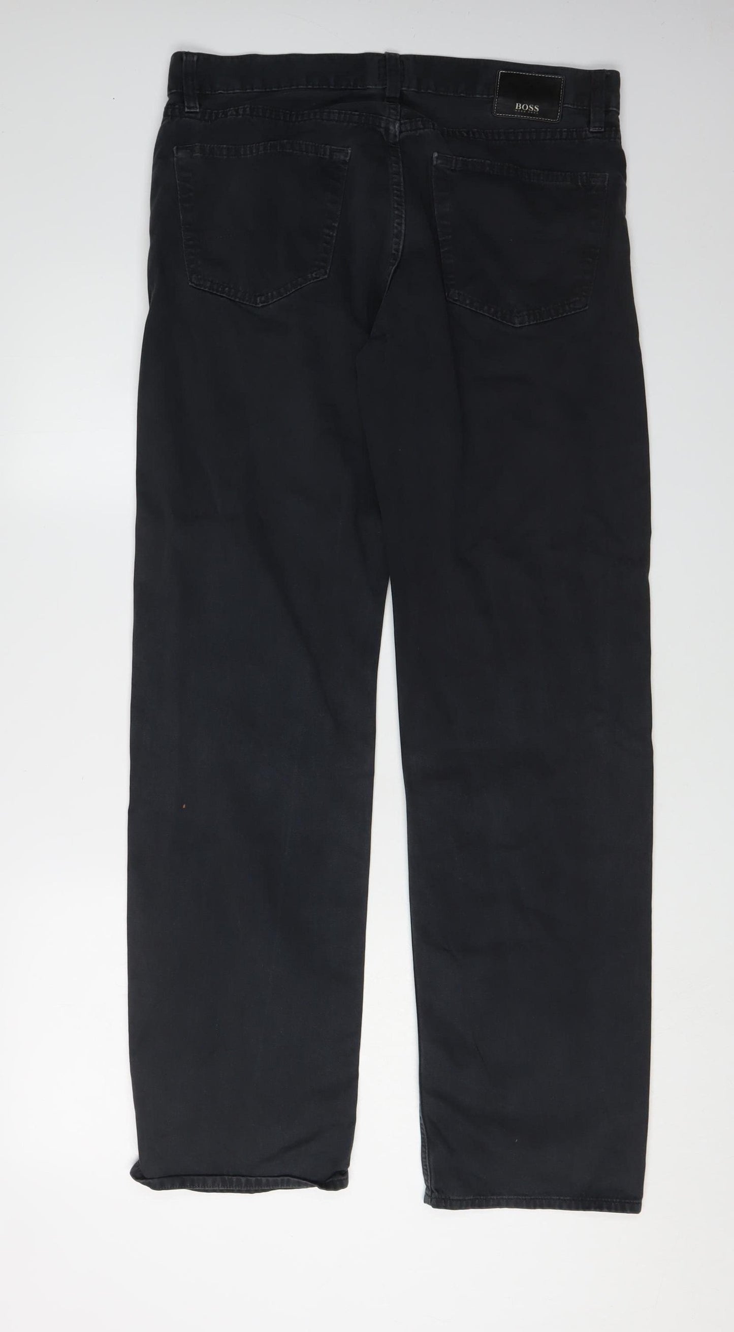 Hugo Boss Men's Black Straight Jeans Size 34