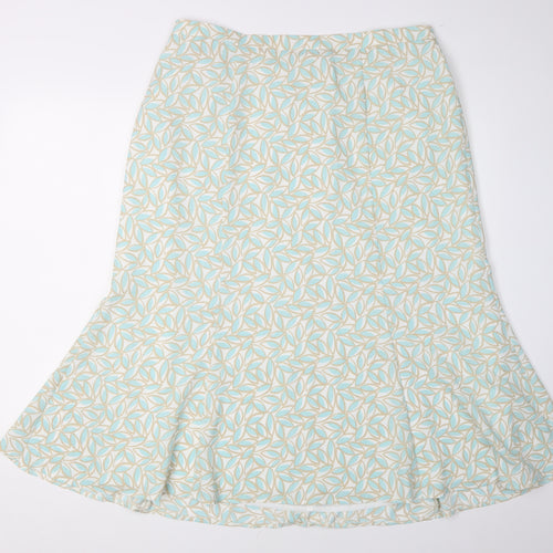 Eastex Women's Multicoloured Flare Midi Skirt Size 18