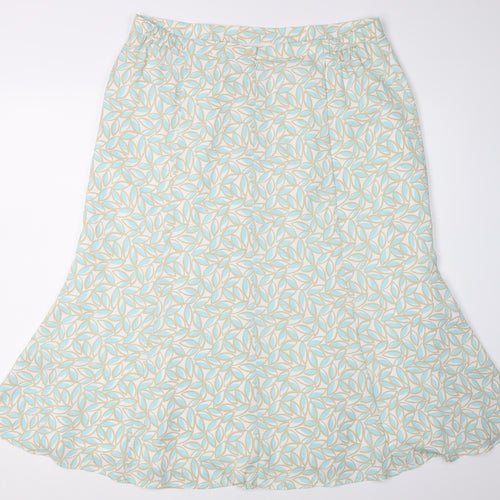 Eastex Women's Multicoloured Flare Midi Skirt Size 18