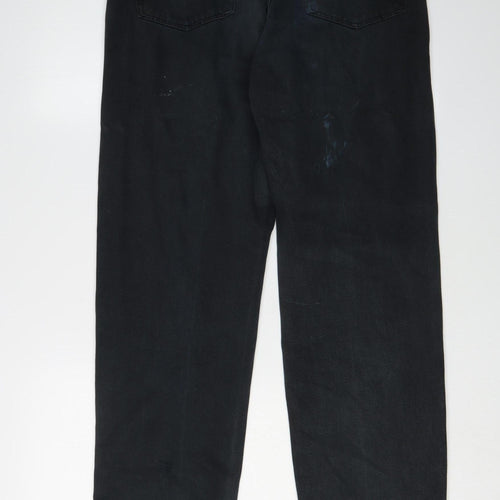BOSS Men's Black Straight Jeans, Size 31, Dark Wash