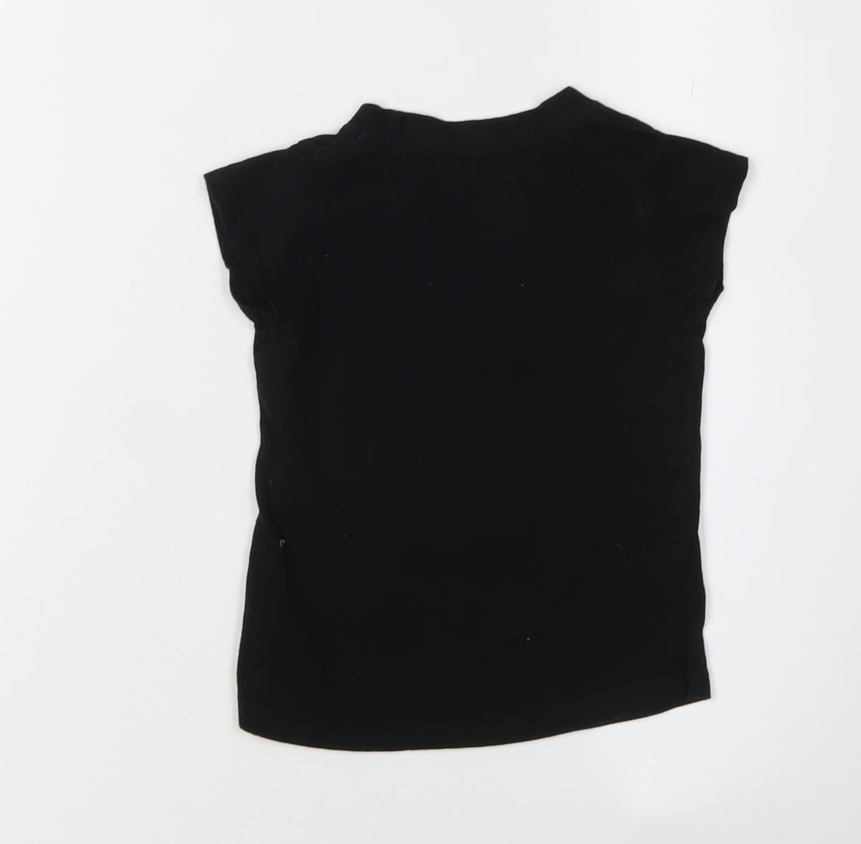 Converse Girls Black T-Shirt Graphic Print 2-3 Years Short Sleeve