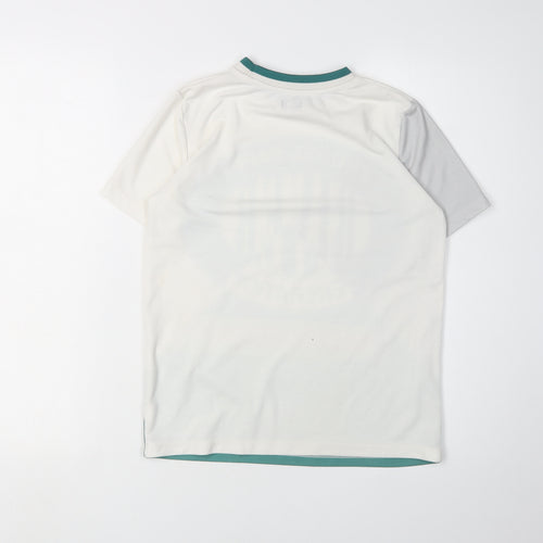 River Island Boys White T-Shirt, Graphic Print, 9-10 Years