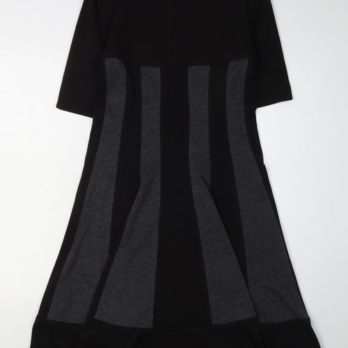 Jessica Howard Women's Black Herringbone Dress Size 12
