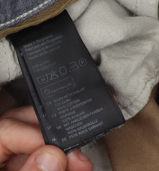 H&M Men's Brown Chino Shorts M Size 30