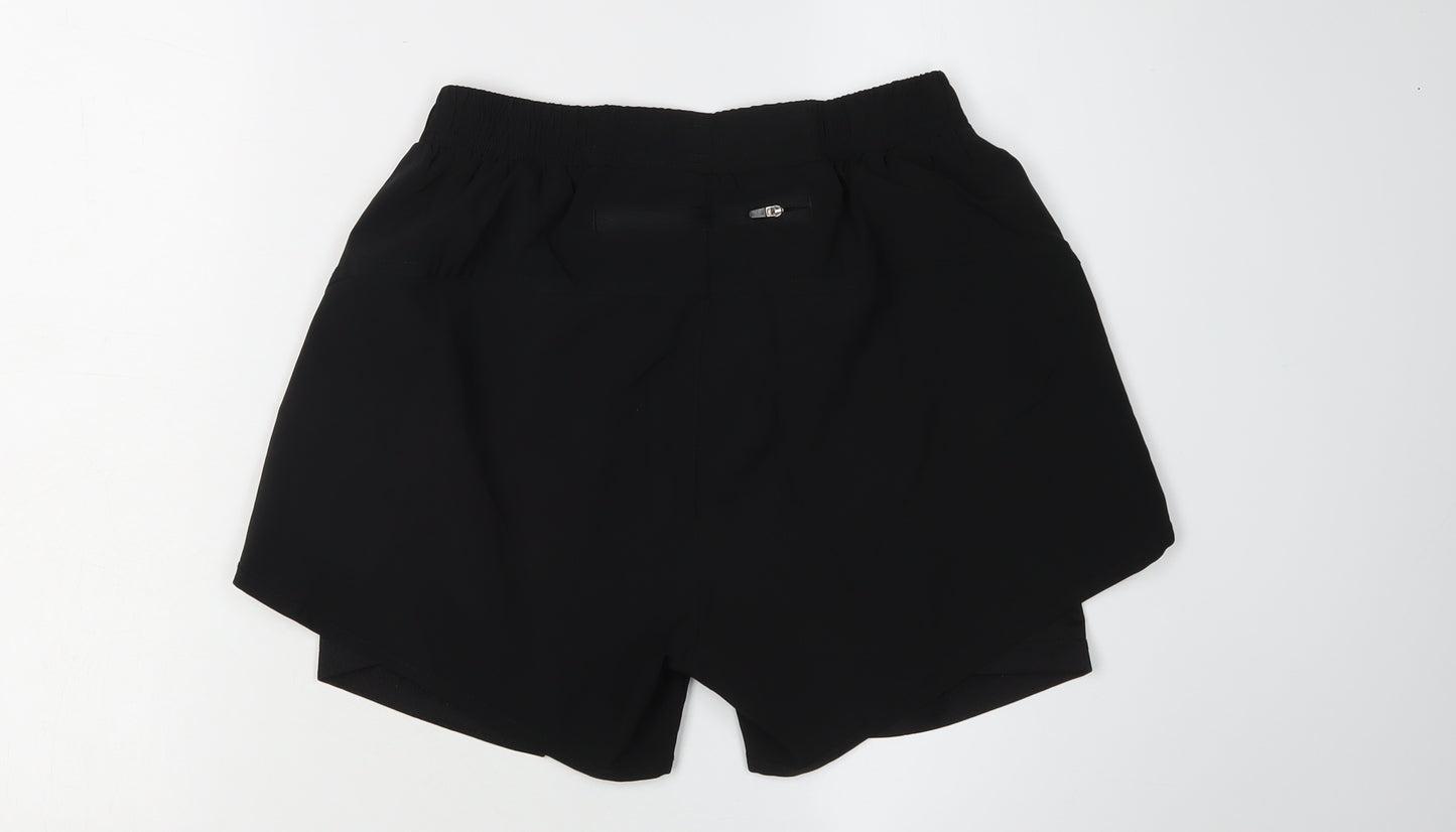 ARSUXEO Men's Black Athletic Running Shorts M