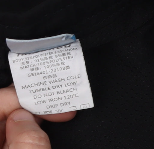 ARSUXEO Men's Black Athletic Running Shorts M