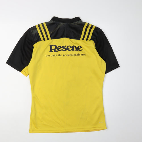 Adidas Men's Yellow Rugby Jersey M