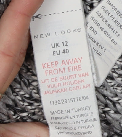 New Look Women's Grey Pullover Jumper Size 12