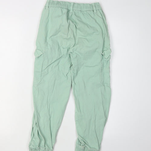 Reserved Girls Green Cropped Jeans Size 12 Casual Spring