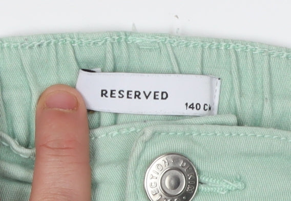 Reserved Girls Green Cropped Jeans Size 12 Casual Spring