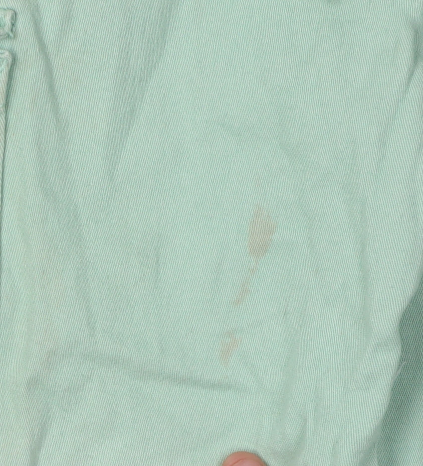 Reserved Girls Green Cropped Jeans Size 12 Casual Spring