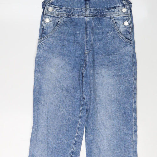 H&M Blue Denim Dungaree Girls 9-10 Years Casual