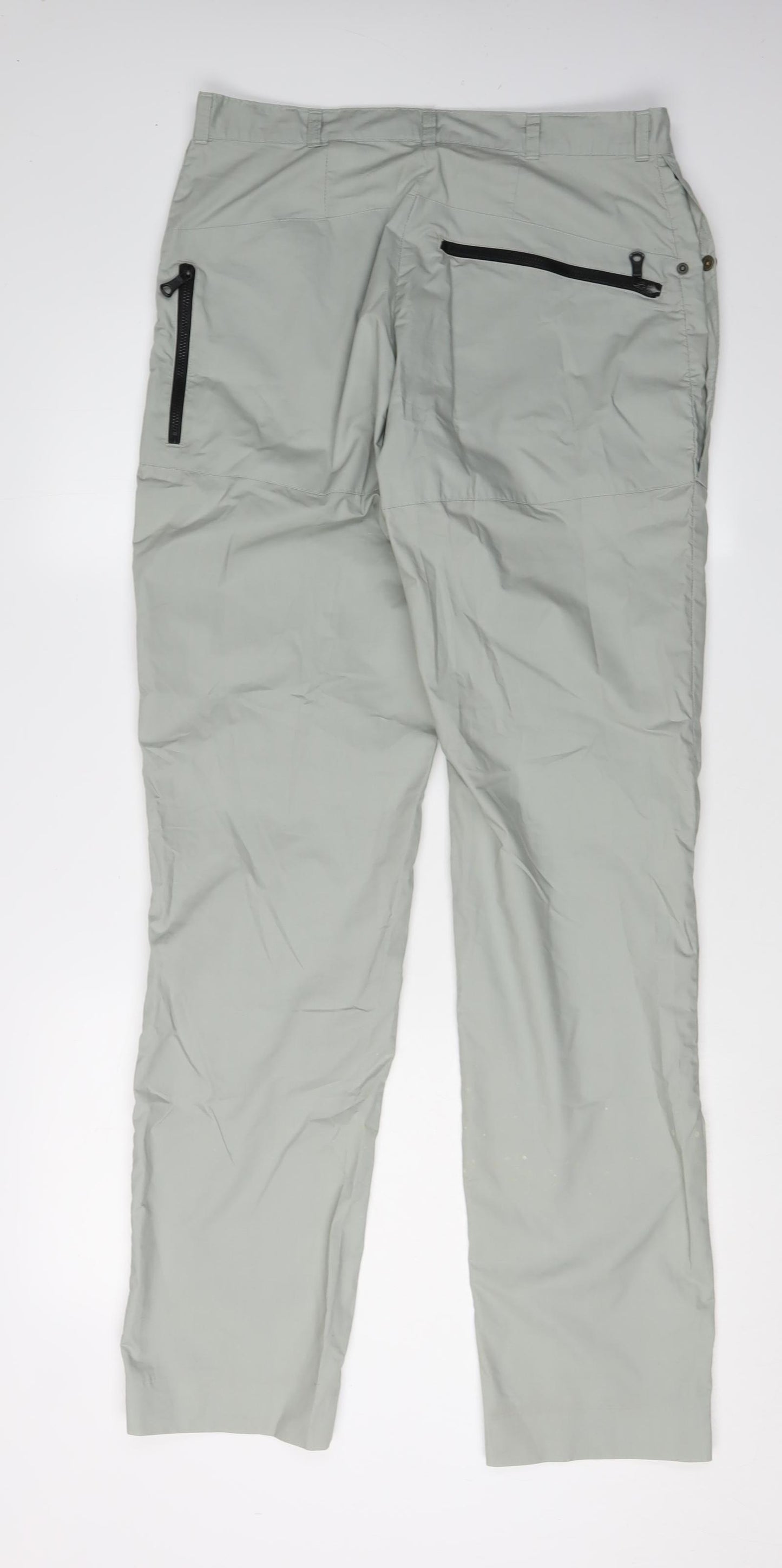 Rohan Men's Grey Cargo Trousers Size 34 Zip Pockets