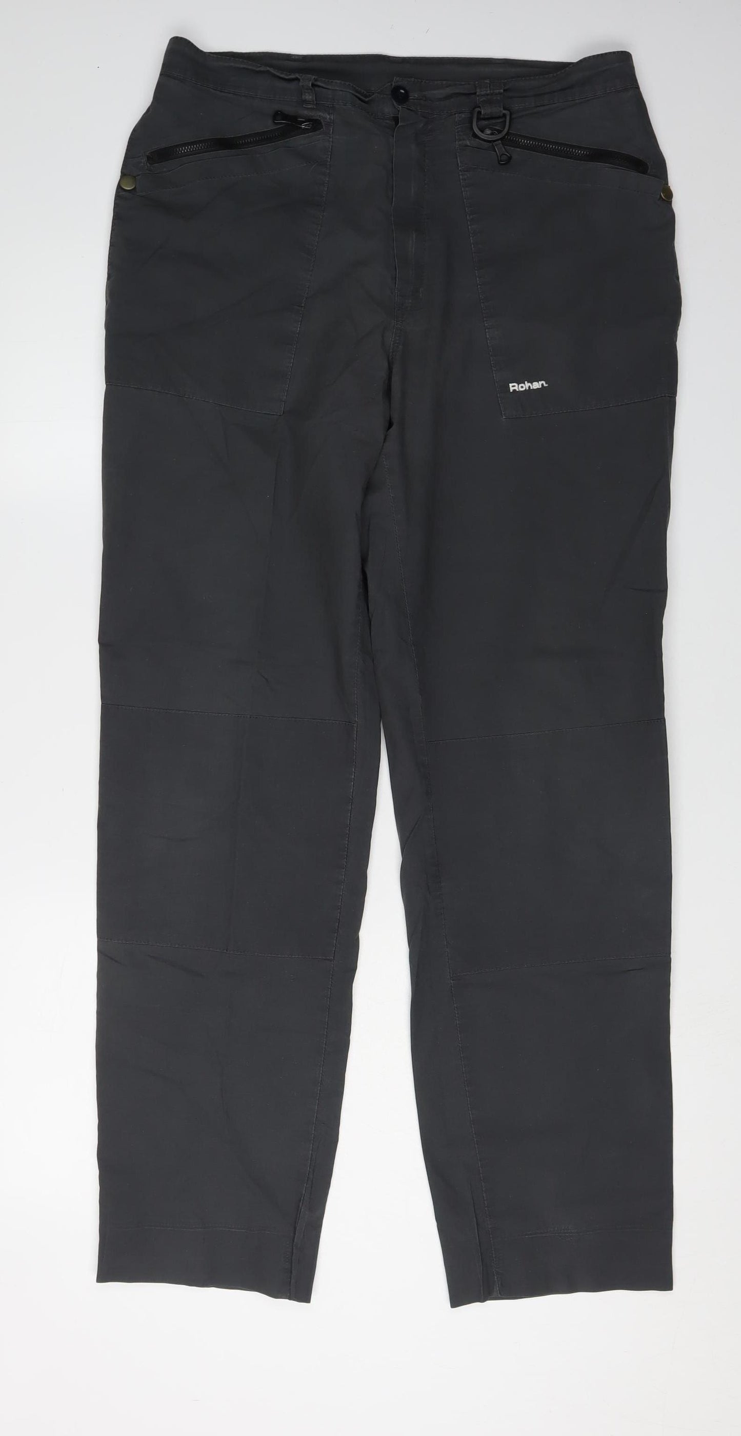 Rohan Men's Black Cargo Trousers Size 34
